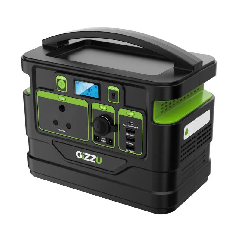 Gizzu 518Wh Portable Power Station 1 X 3 Prong Sa Plug Point