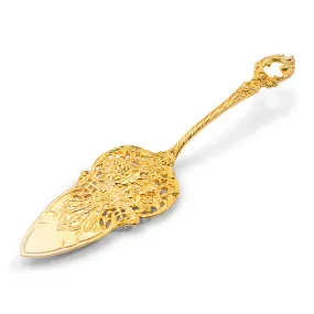 Gold Detailed Wedding Cake Pie Server