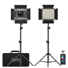 GVM 850D rgb led studio video light kit