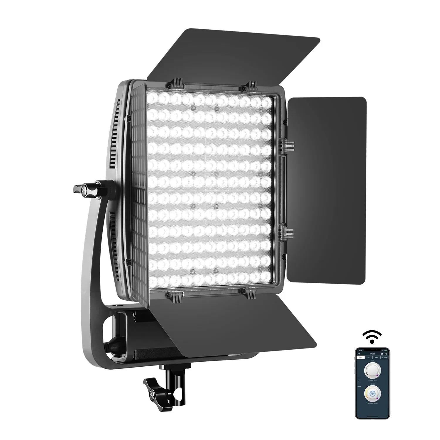 GVM-LT100S 100W High Power Bi-Color Lens Light beads Video Lighting Kit