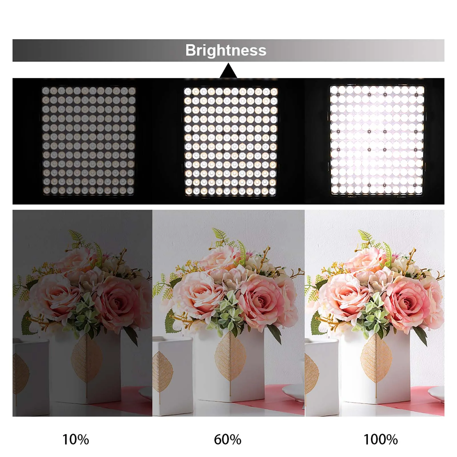 GVM-LT100S 100W High Power Bi-Color Lens Light beads Video Lighting Kit