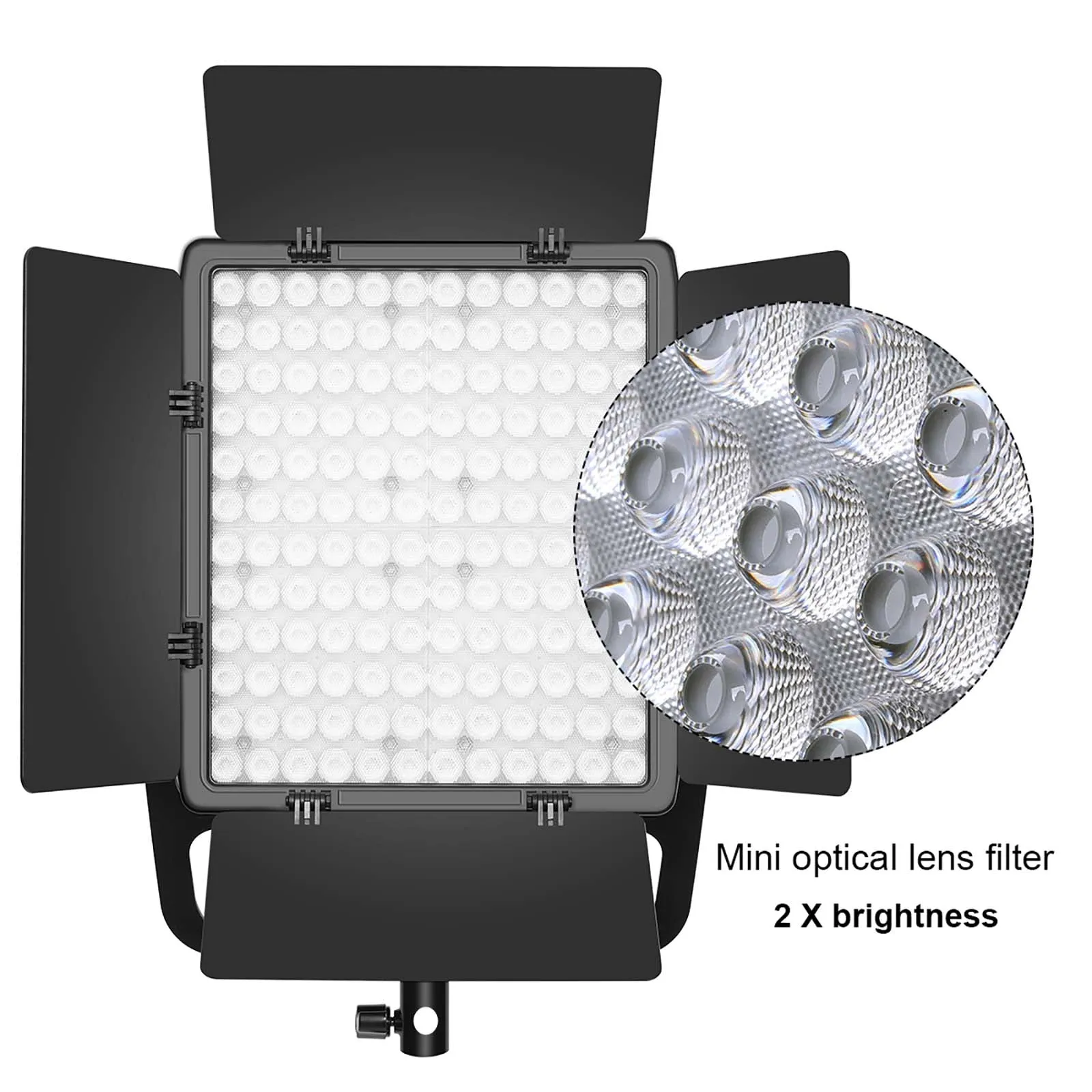 GVM-LT100S 100W High Power Bi-Color Lens Light beads Video Lighting Kit