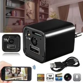 HD 1080P Mini USB Wall Charger Adapter Spy Hidden Camera