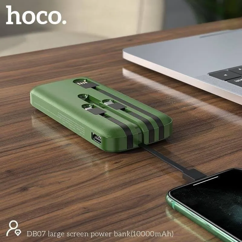 Hoco 10000mAh Power Bank With Four Cable DB07