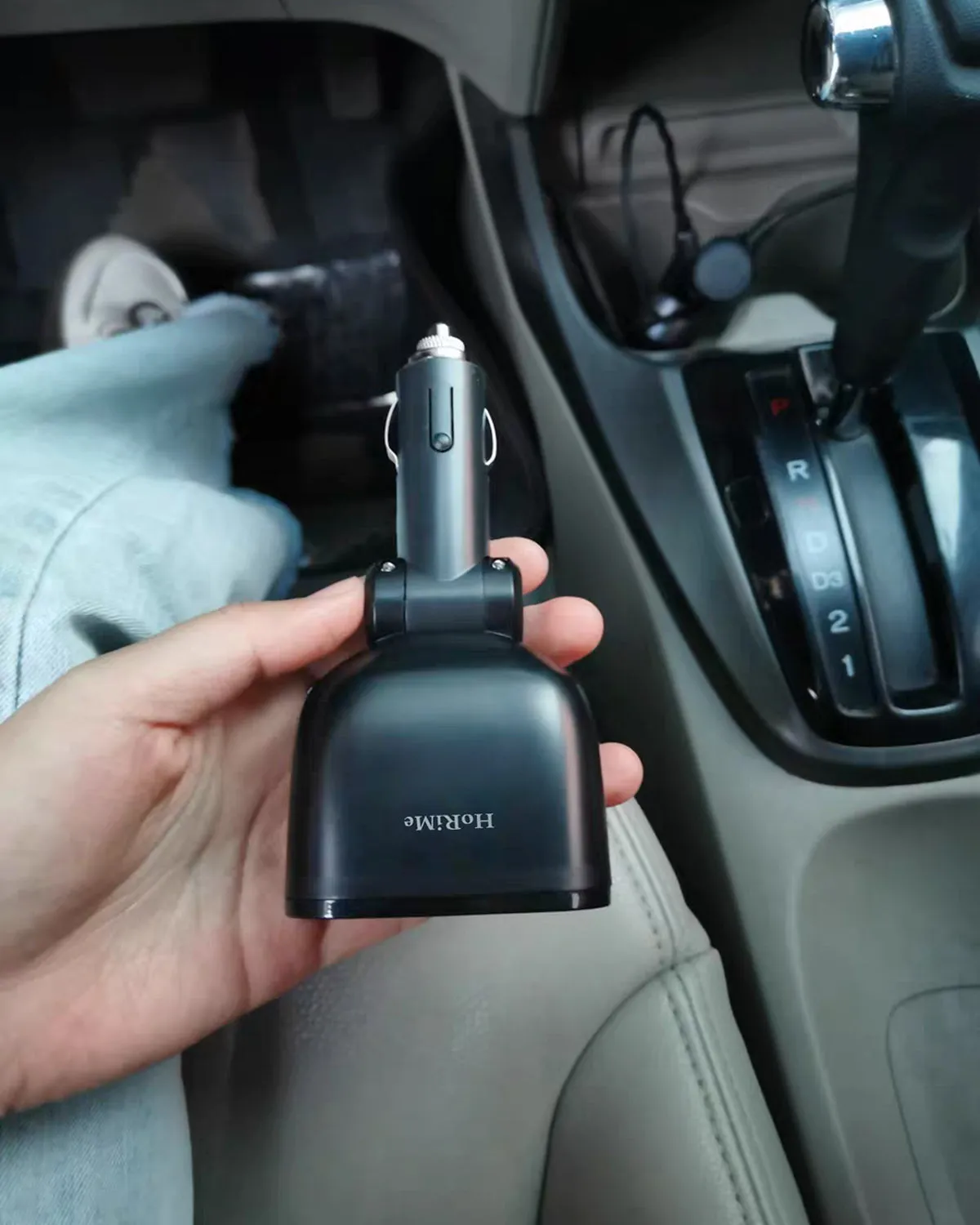 HoRiMe Fast Car Charger,Fast Charging Car Adapter Dual Port Cigarette Lighter USB Charger