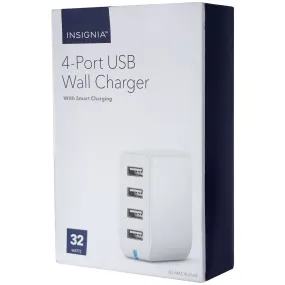 Insignia (32-Watt) 4-Port USB Wall Charger - White (NS-MAC4U6NW)