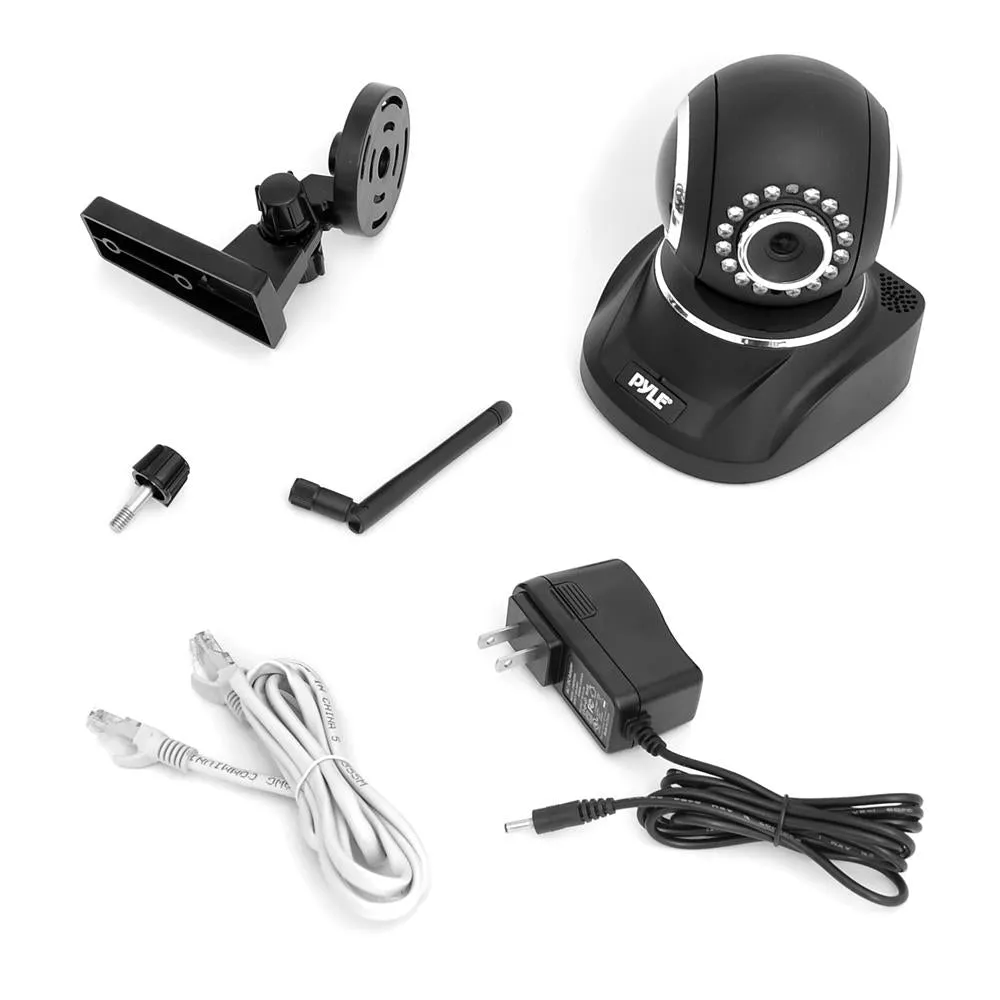 Ip Cam / Wifi Security Camera, Full Hd 1080P With Remote Surveillance Monitoring, Pan/Tilt Controls, App Download (Black)