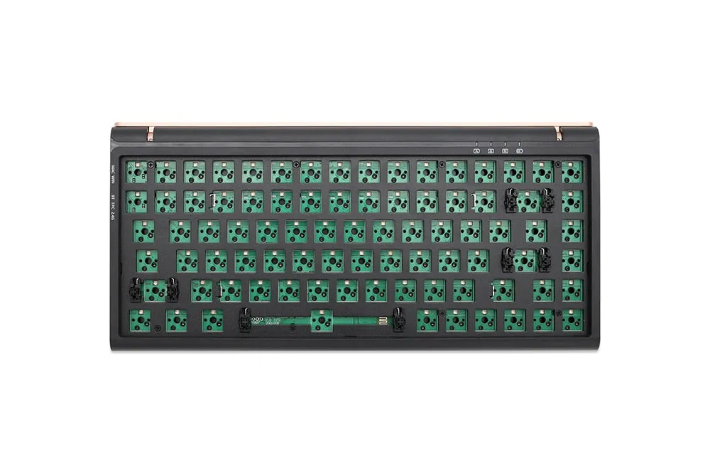 JMK84 JMK84 3 Mode Wireless 75% Mechanical Keyboard kit hot swappable switch lighting effects RGB led type c 2.4G BT