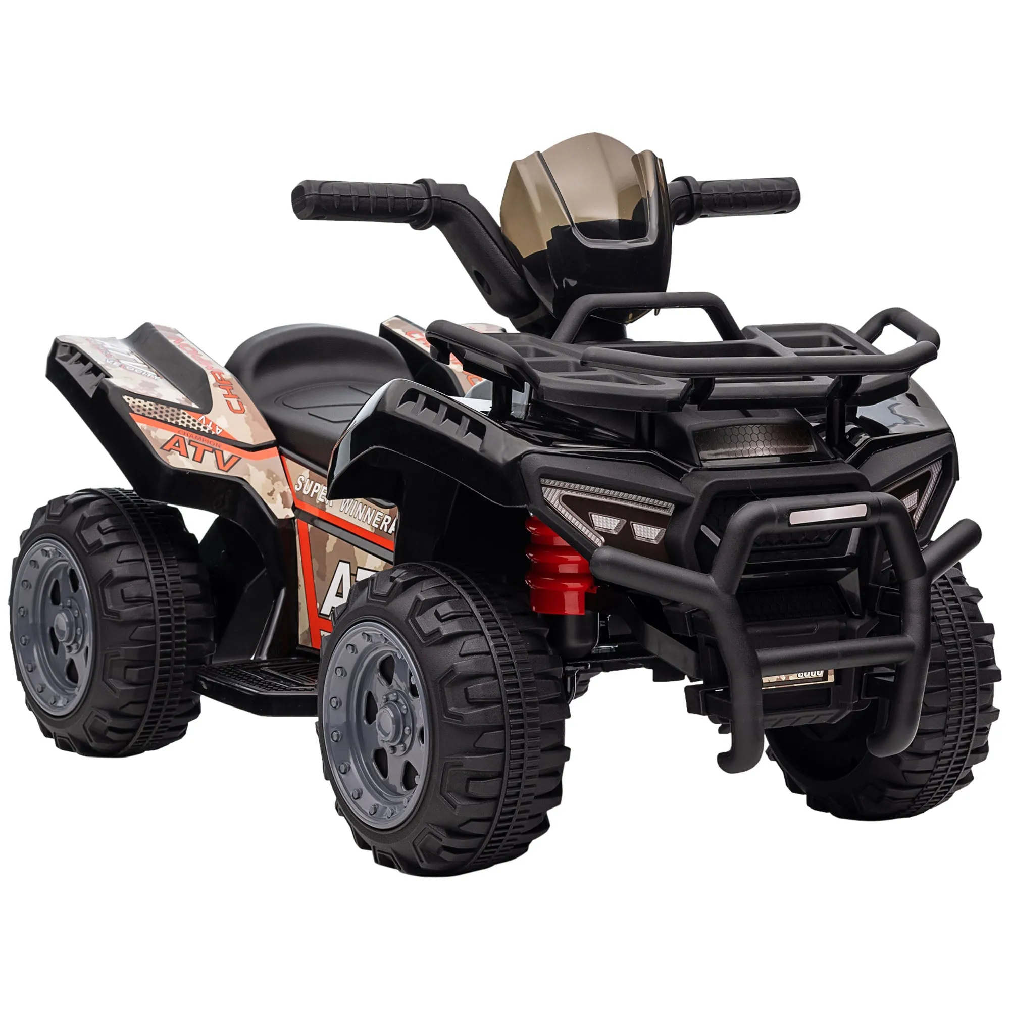 Kids Ride-on Four Wheeler ATV Car with Real Working Headlights for 18-36M