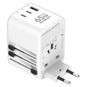 LDNIO 65W USB-C All-In-One Adapter - White | 601808