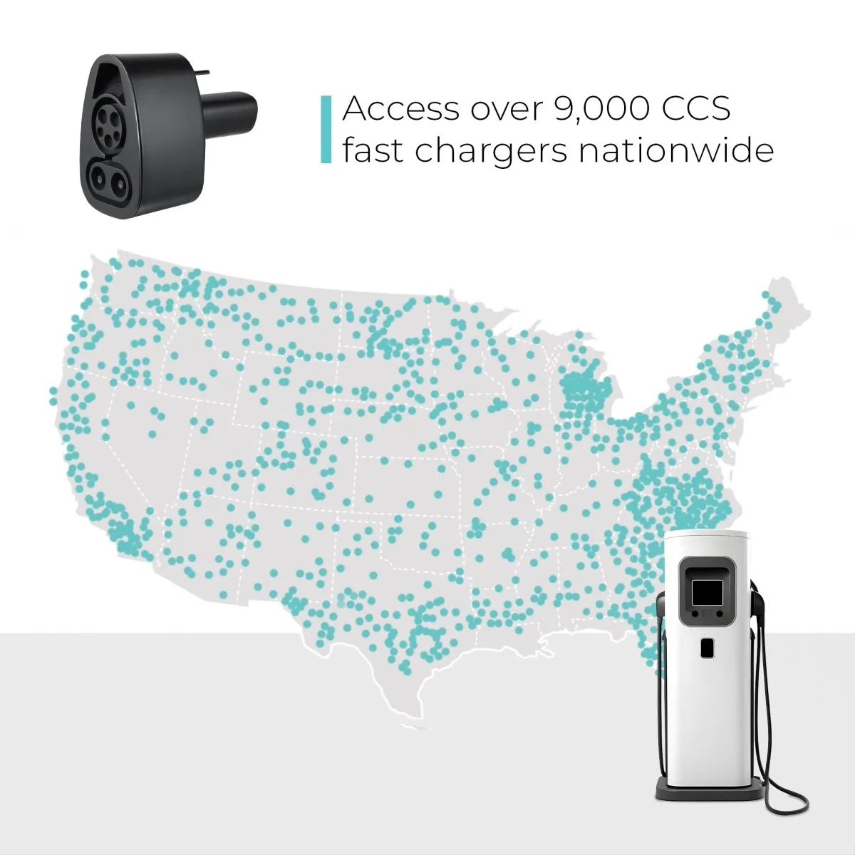 Lectron Portable Level 1 Tesla EV Charger   300 Amp CCS to Tesla EV Charger Adapter Bundle | 110V | 15 Amp | NEMA 5-15