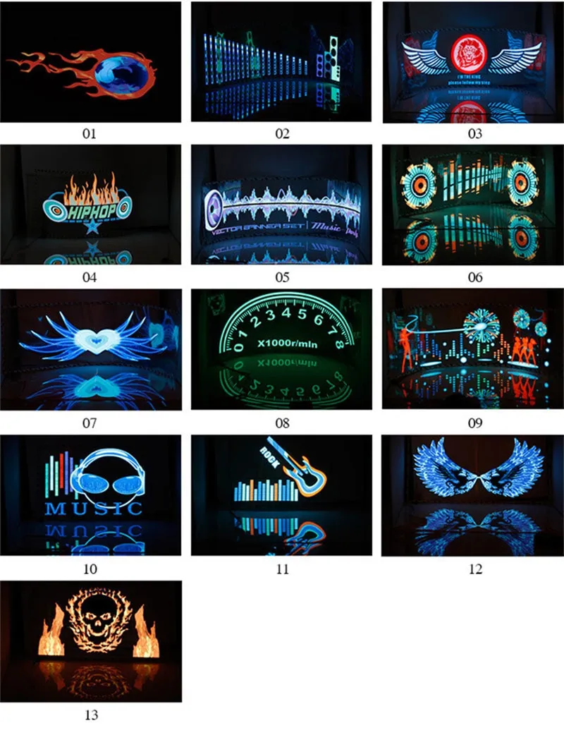 LED Car Windshield Sound Activated Equalizer Car Neon EL Light Music Rhythm Flash Lamp Sticker Styling