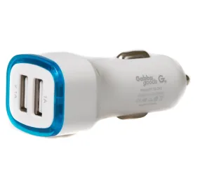 Light-up Rapid 2.1 Amp Car Charger with 2 USB Ports