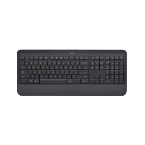 Logitech Signature K650 Wireless Keyboard with Wrist Rest, Full-Size, BLE Bluetooth or Logi Bolt USB Receiver, Comfort Deep-Cushioned Keys, Numpad.