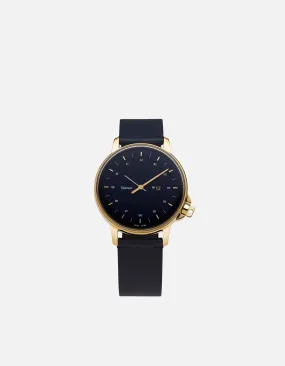 M12 Swiss Gold|Navy Navy Blue Leather