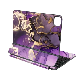 Magic Keyboard for iPad PRO 13” (M4, 2024) SIGNATURE AGATE GEODE Purple-Gold Skin