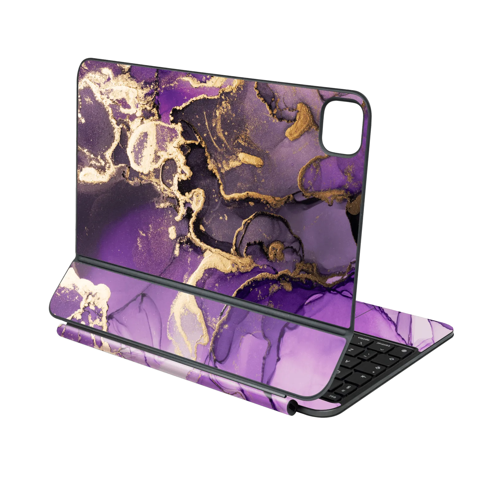 Magic Keyboard for iPad PRO 13” (M4, 2024) SIGNATURE AGATE GEODE Purple-Gold Skin