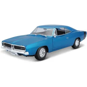 Maisto 1:25 Diecast 1969 Dodge Charger - Blue