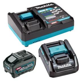 Makita BL4050F 40V Li-ion 5.0Ah XGT Battery with Fast Charger & Adaptor