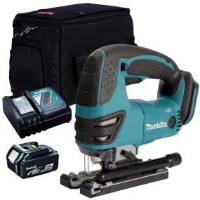 Makita DJV180Z 18V Cordless Jigsaw with 1 x 5.0Ah Battery Charger & Bag