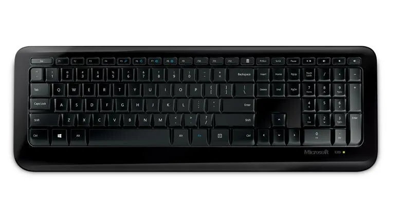 Microsoft 850 keyboard RF Wireless QWERTY UK English Black