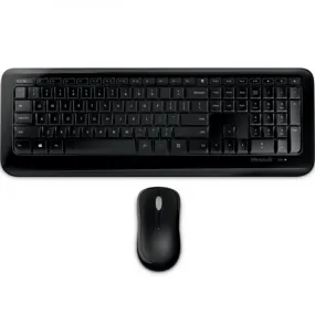 Microsoft 850 Wireless Keyboard And Mouse Black Bundle Set