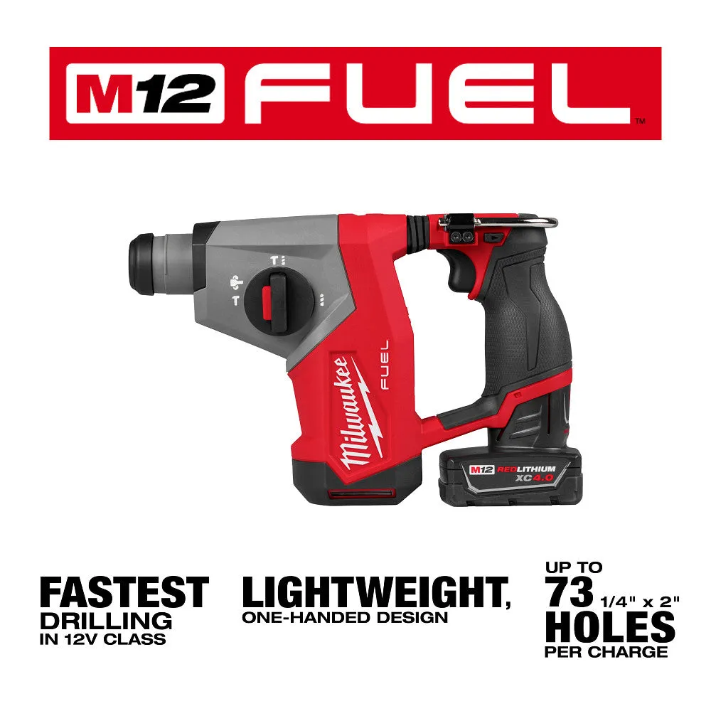 Milwaukee 2508-21XC M12 FUEL 12V 5/8" SDS Plus Rotary Hammer Kit