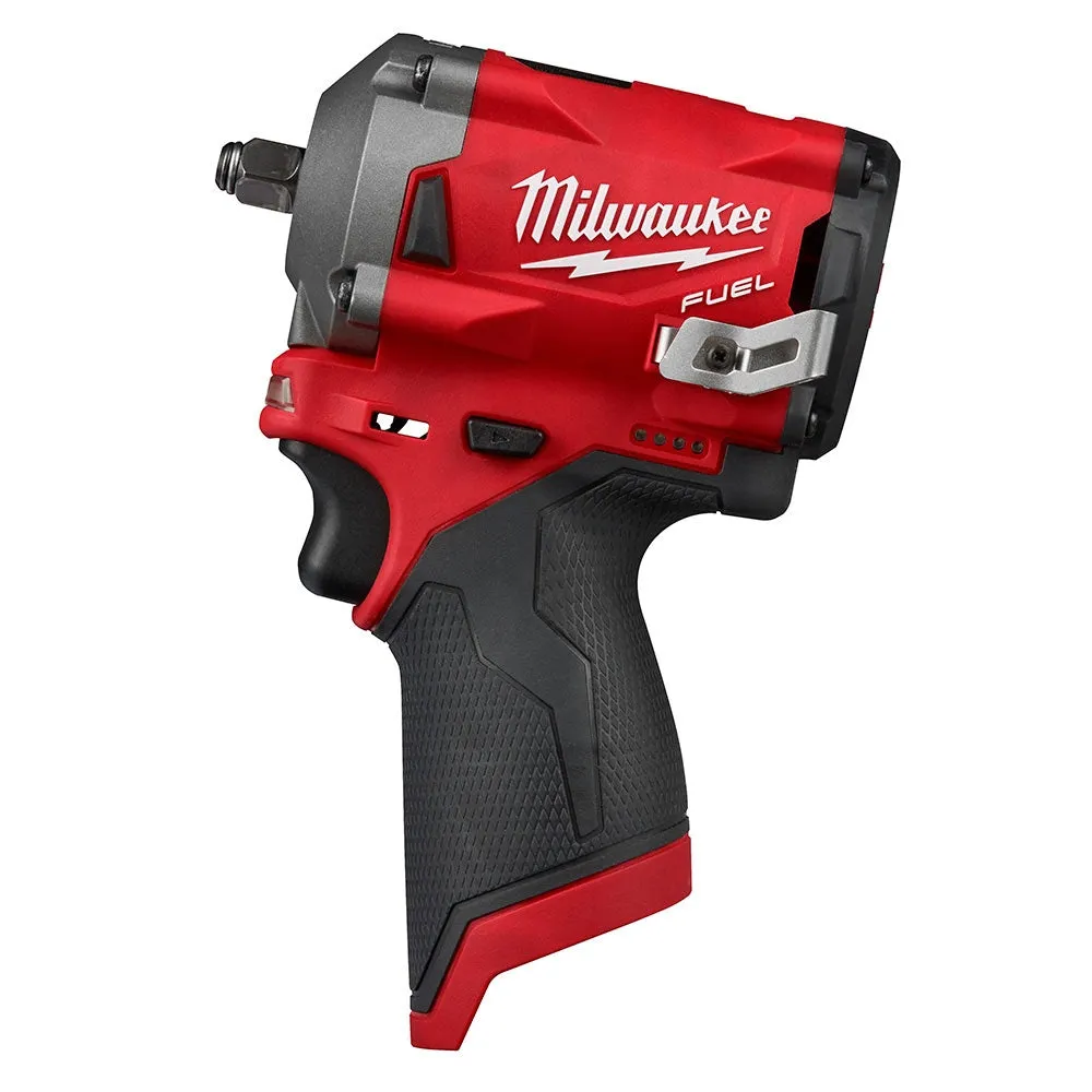 Milwaukee 2554-20 M12 FUEL 12V Lithium-Ion Brushless Cordless 3/8" Stubby Impact Wrench (Tool Only)