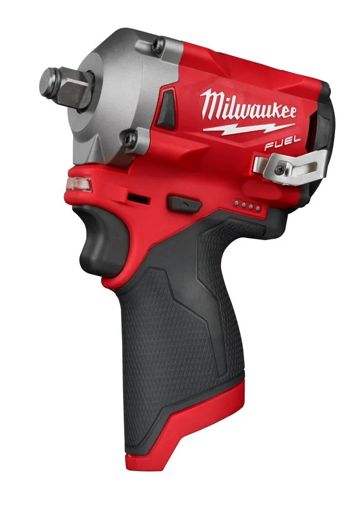 Milwaukee 2555-20 M12 FUEL 12V Lithium-Ion Brushless Cordless 1/2" Stubby Impact Wrench (Tool Only)