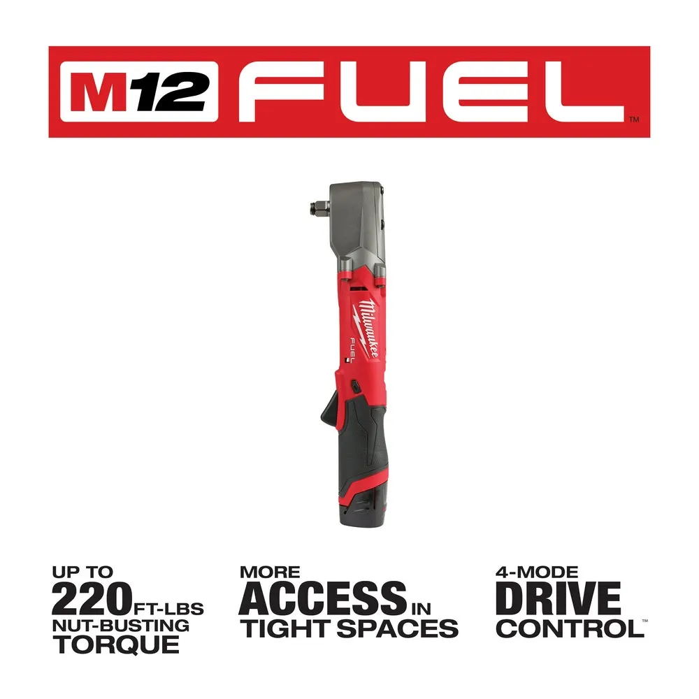 Milwaukee 2565-22 M12 FUEL 12V 1/2" Cordless Right Angle Impact Wrench Kit