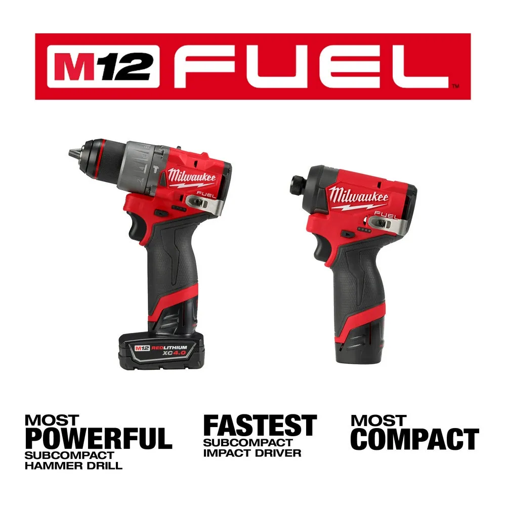 Milwaukee 3497-22HSR M12 FUEL 12V 2-Tool Combo Kit w/ M12 1/4" Ratchet