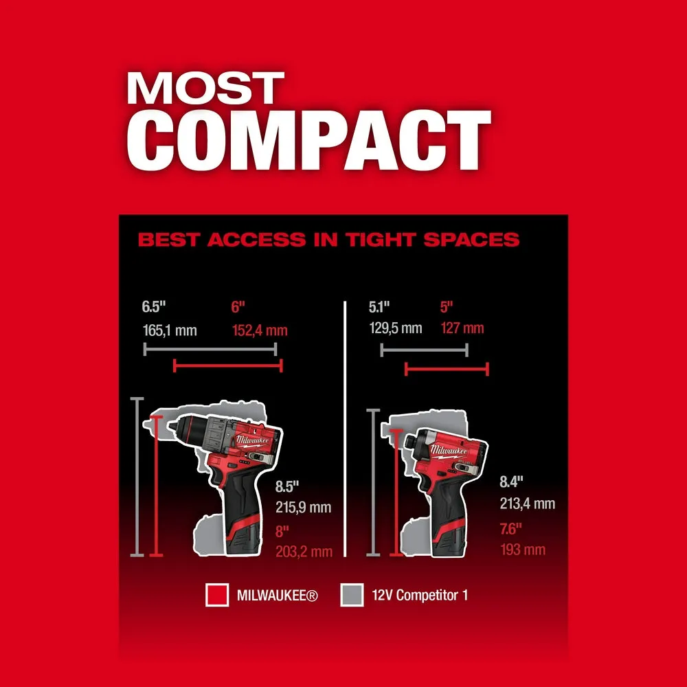 Milwaukee 3497-22MT M12 FUEL 12V 2-Tool Combo Kit w/ M12 Multi-tool