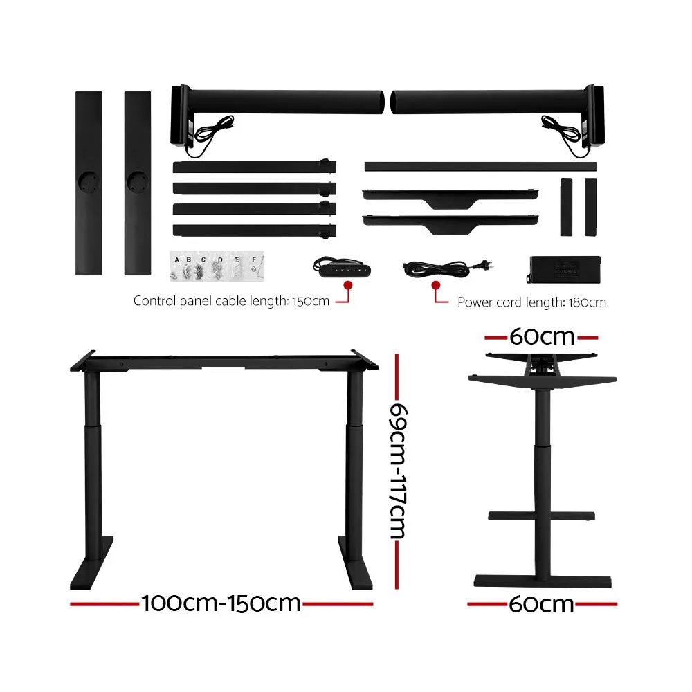 Motorised Adjustable Dual Motor Standing Desk 140cm - Artiss