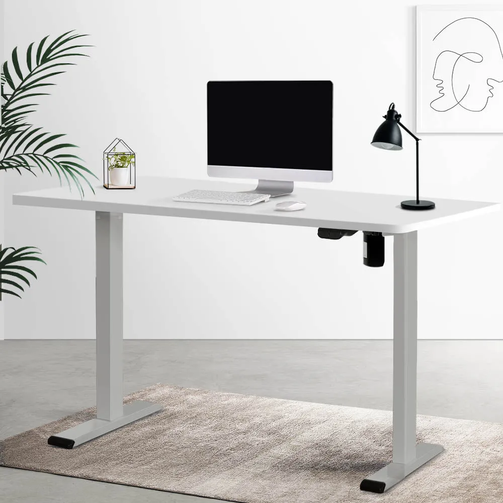 Motorised Adjustable Height Standing Desk, 120CM White - Artiss