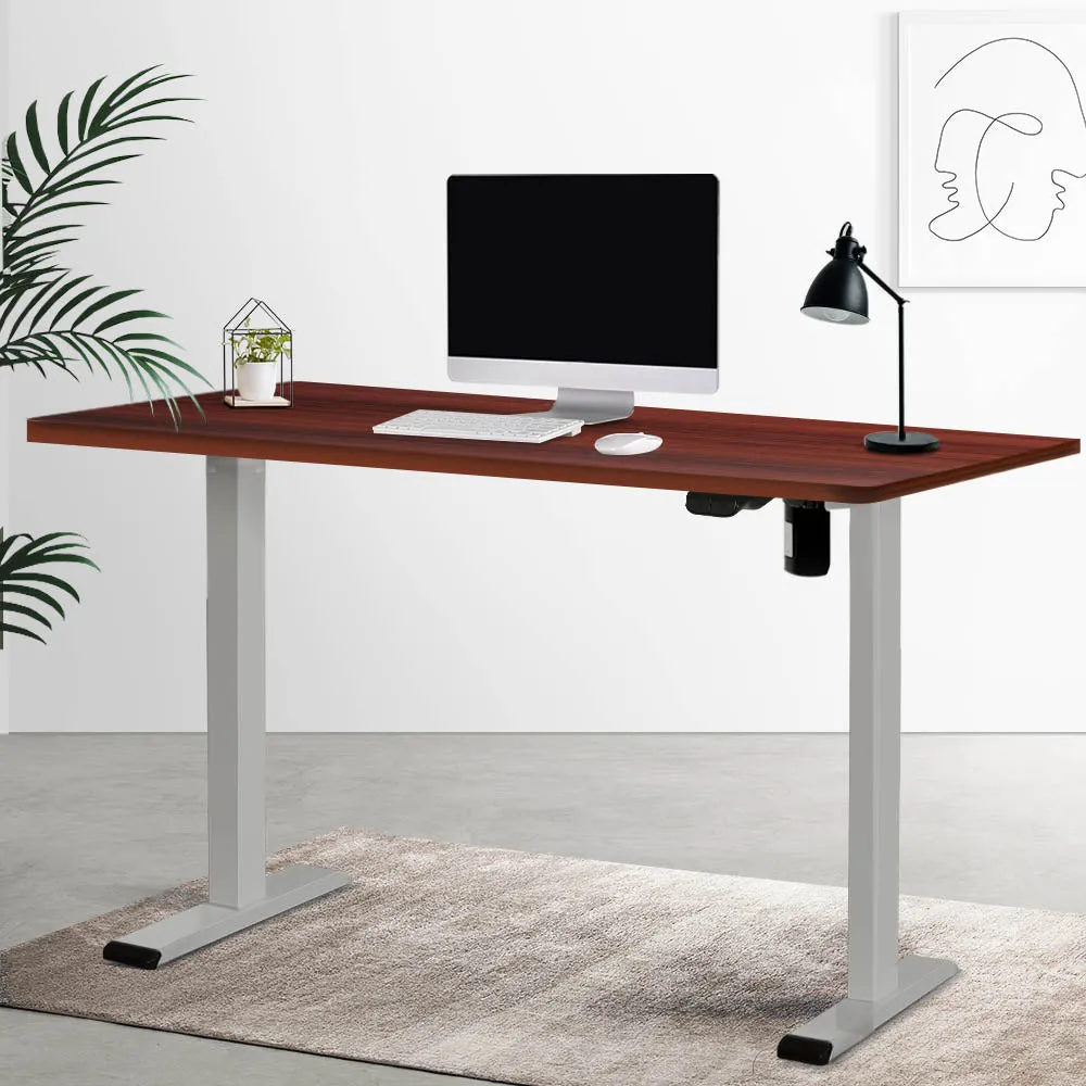 Motorised Adjustable Standing Desk 140CM Walnut - Artiss