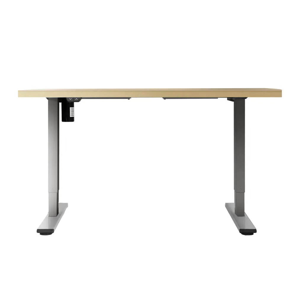 Motorised Adjustable Standing Desk 140CM White Oak – Artiss