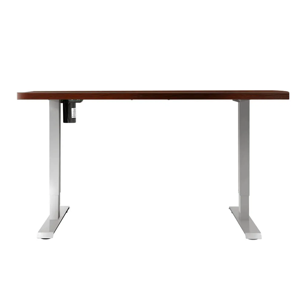 Motorised Height-Adjustable Desk, 140cm Walnut - Artiss