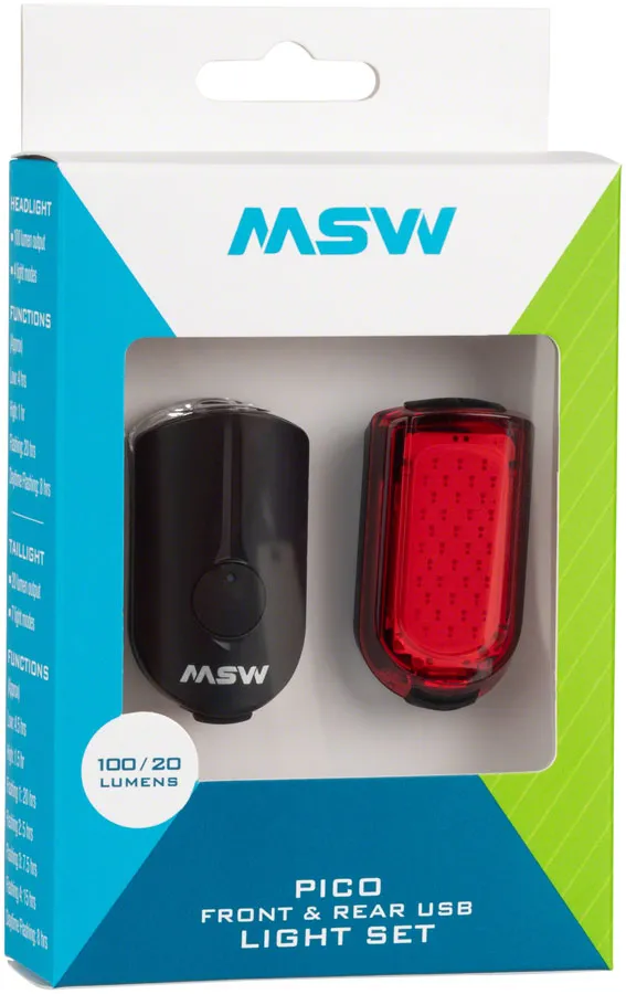 MSW Pico Headlight and Taillight Set