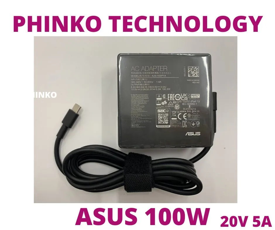 NEW AC Adapter Charger For ASUS GV301QH G533QM 20V 5A 100W TYPE-C USB A20-100P1A