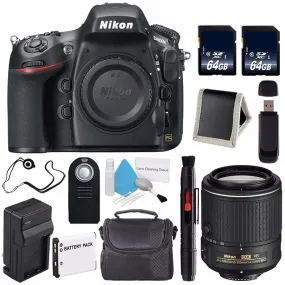 Nikon D800E Digital Camera (Body Only) (International Model)   Nikon AF-S DX NIKKOR 55-200mm f/4-5.6G ED VR II Lens   64GB Memory Card Supreme Bundle