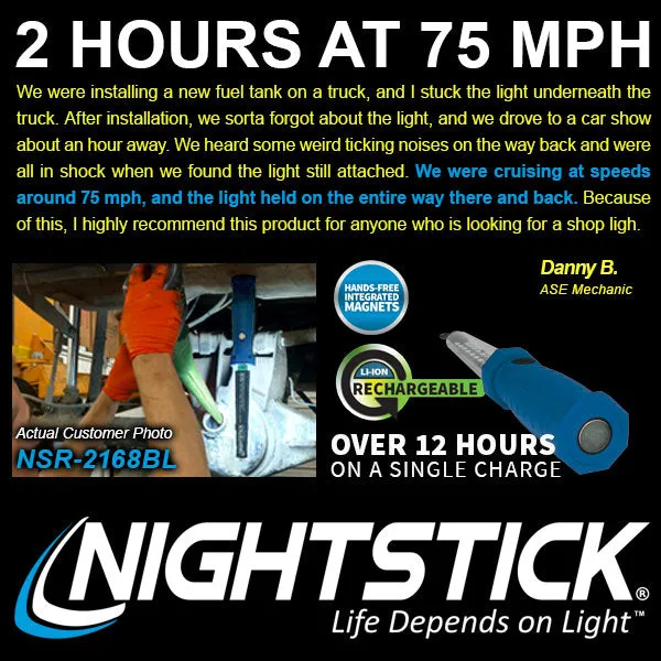 NSR-2168BL: Rechargeable LED Work Light - Blue