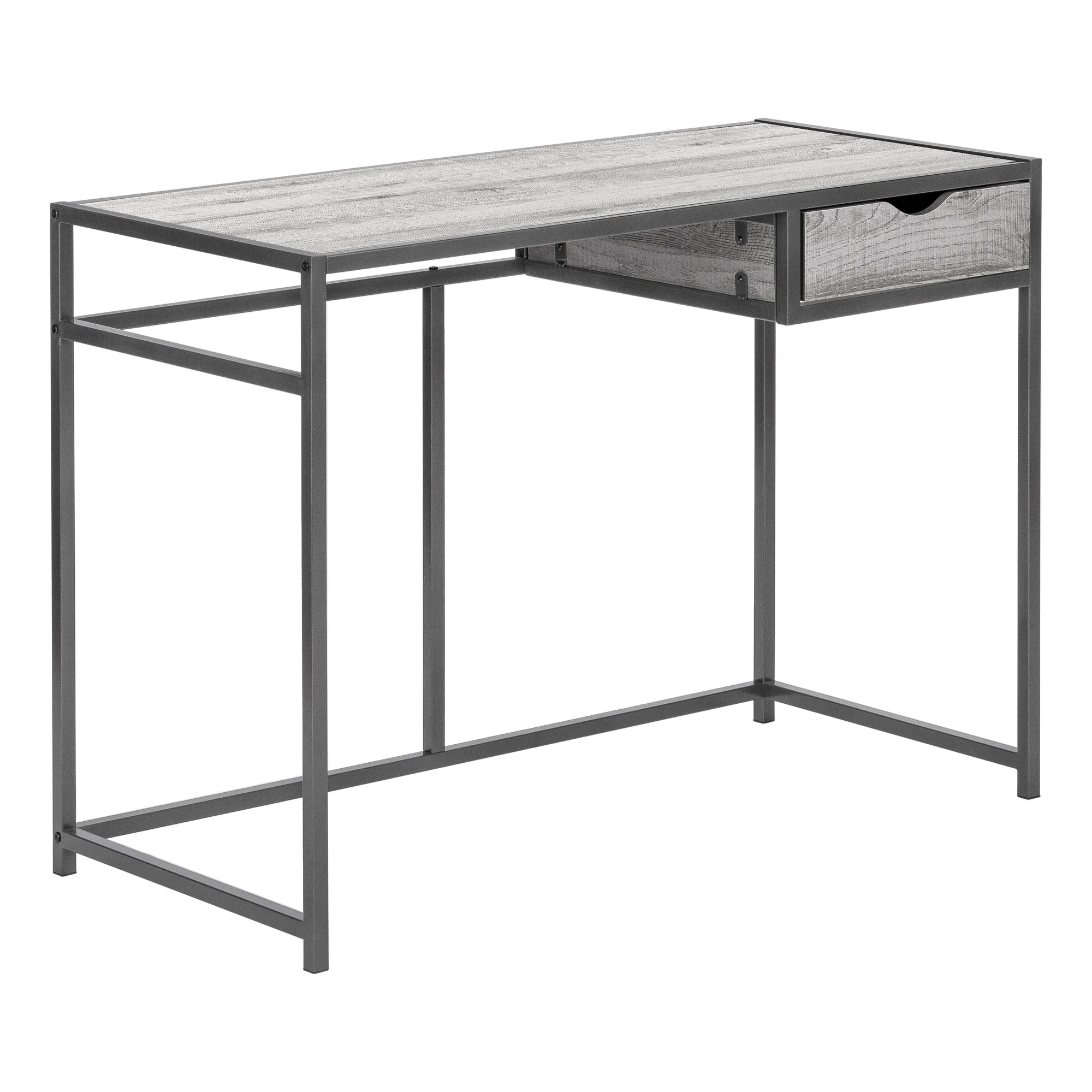 OFFICE SERIES - 42"L / GREY / DARK GREY METAL