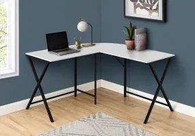 OFFICE SERIES - 55"L / WHITE TOP / BLACK METAL CORNER