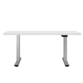 Oikiture Standing Desk Dual Motor Electric Stand Table Height Adjustable White