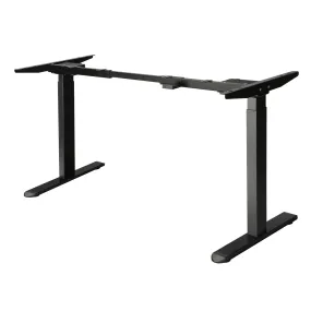 Oikiture Standing Desk Frame Only Height Adjustable Motorised Dual Motor Black