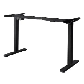 Oikiture Standing Desk Frame Only Height Adjustable Motorised Stand Table Black