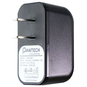 Pantech (5V/2A) AC/DC Adapter Single USB Wall Charger - Black (CNRUSB2)