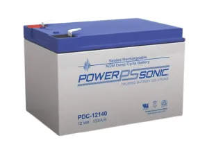 PDC-12140  - Powersonic Deep Cycle Battery - 12V/14AH - F2 Terminal