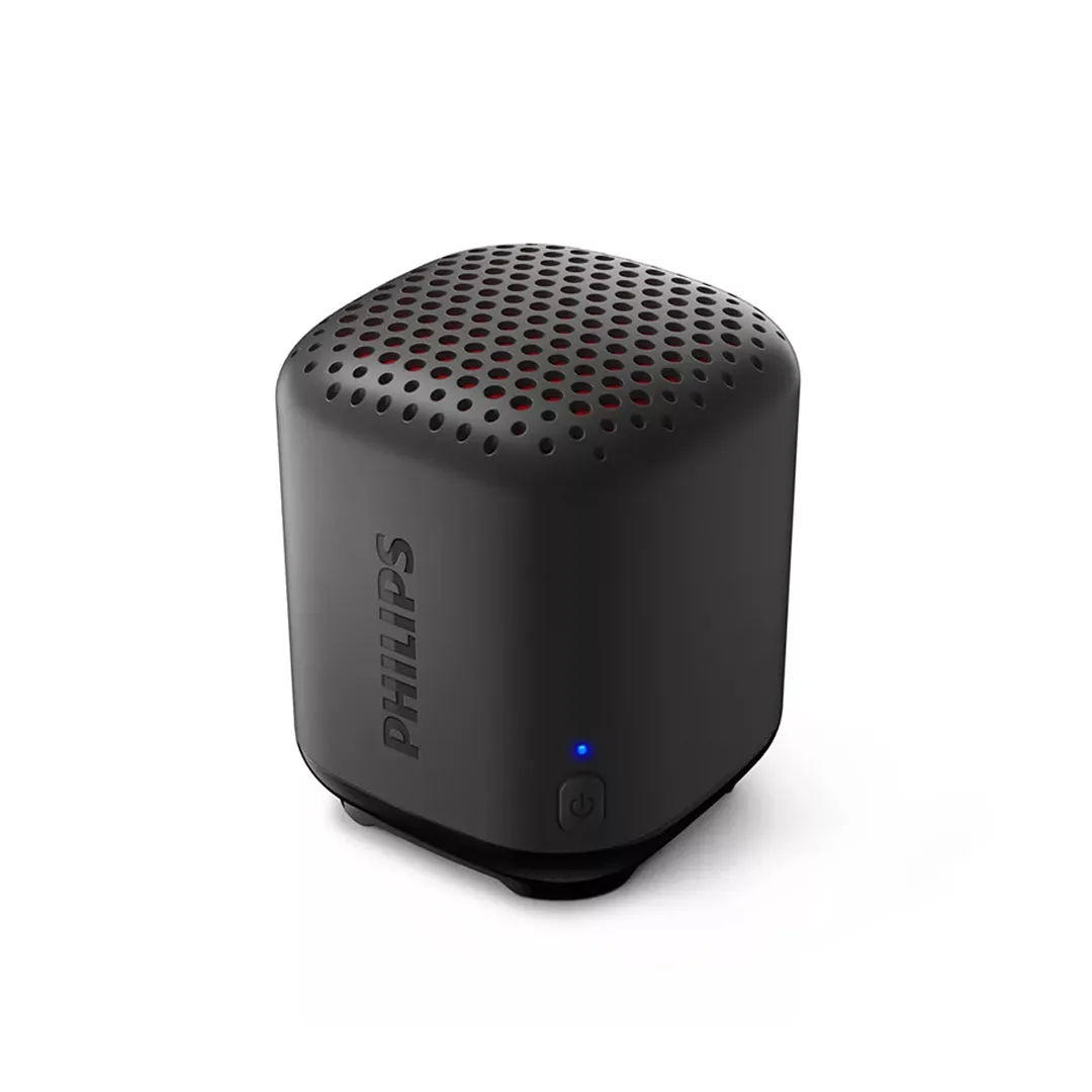 Philips Mini Bluetooth 5.0 Wireless Rechargeable Speaker with 480mAh Battery, 8 Hours Play Time, IPX7 Waterproof and USB Type- C Interface (TAS1505B/00)