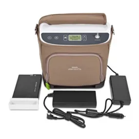 Philips Respironics SimplyGO on the GO Bundle SimplyGo Portable Oxygen Concentrator Desktop Charger & 3 Li-Ion Batteries